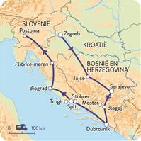 Slovenië, Bosnië en Herzegovina, Kroatië, parels van de Balkan