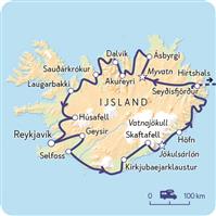IJsland, geisers en gletsjers